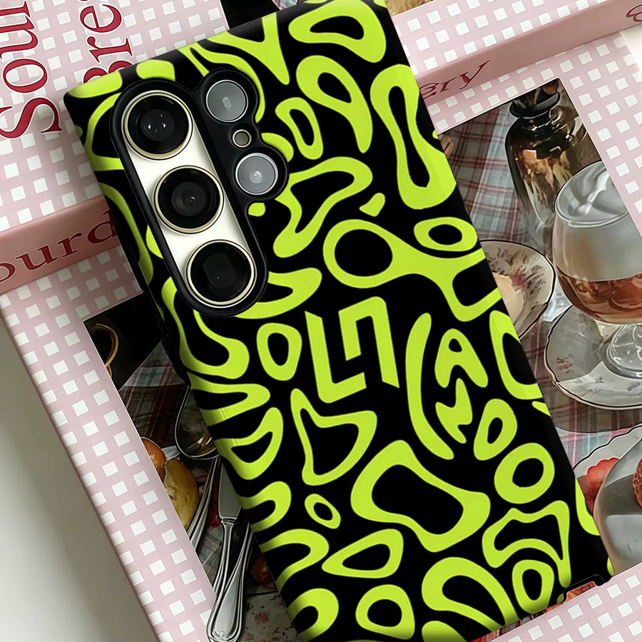 Stoßfeste Neon-Tinten-Handyhülle für Samsung Galaxy S25 Ultra, S24, S23 Ultra und S23 Plus in robuster Doppelschicht-Bauweise - Bild 4