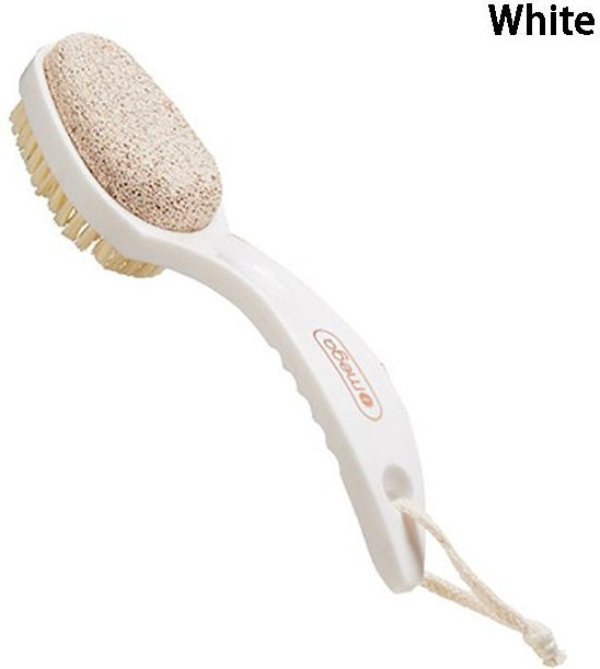 Love Home Garden 2 in 1 Bimsstein Fußbürste, Weiß, Unisex - Bild 1