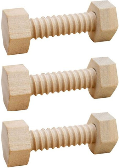 Kidsly Holzschraube Mutter, Pädagogisches Spielzeug, ab 2 Jahren - Bild 1