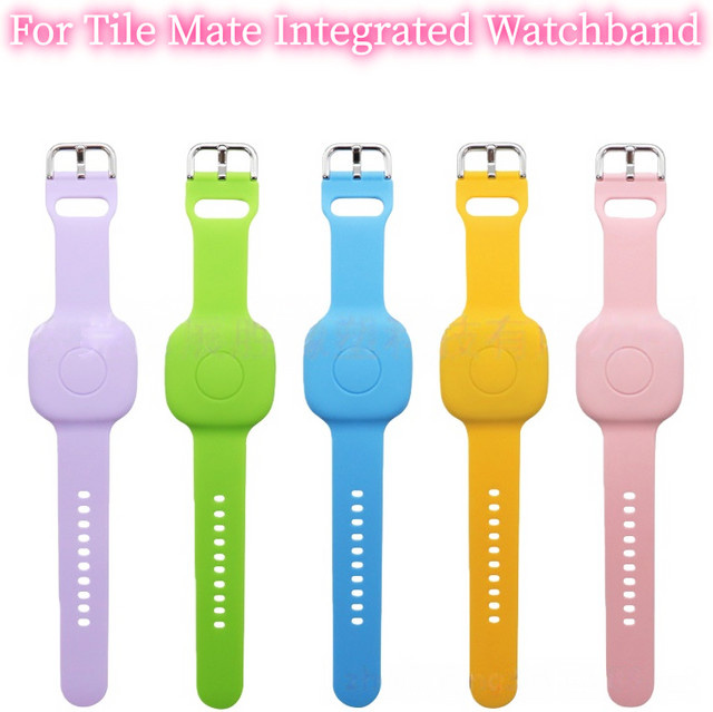 Gelbes Silikon-Kinderarmband für Tile Mate GPS-Tracker als Anti-Verlust-Zubehör - Bild 1