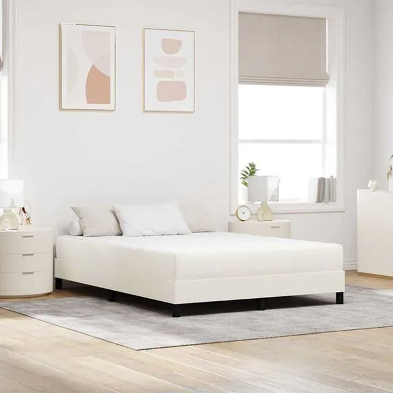 vidaXL Taschenfederkern Matratze in Creme mit Stoffbezug B/T: 160 x 200 cm - Bild 1