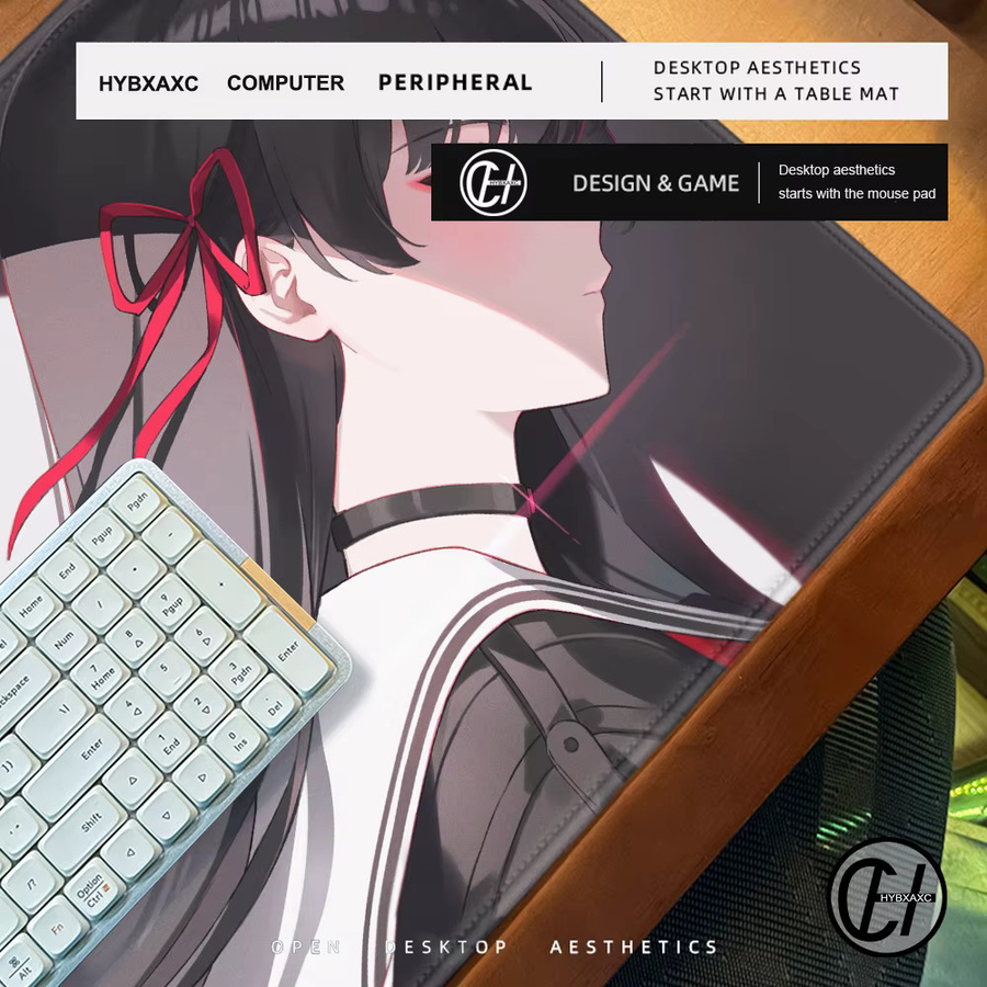 HYBXAXC Gaming Mousepad Wuthering Waves Chisa Anime Mädchen Schreibtischunterlage Multicolour - Bild 3