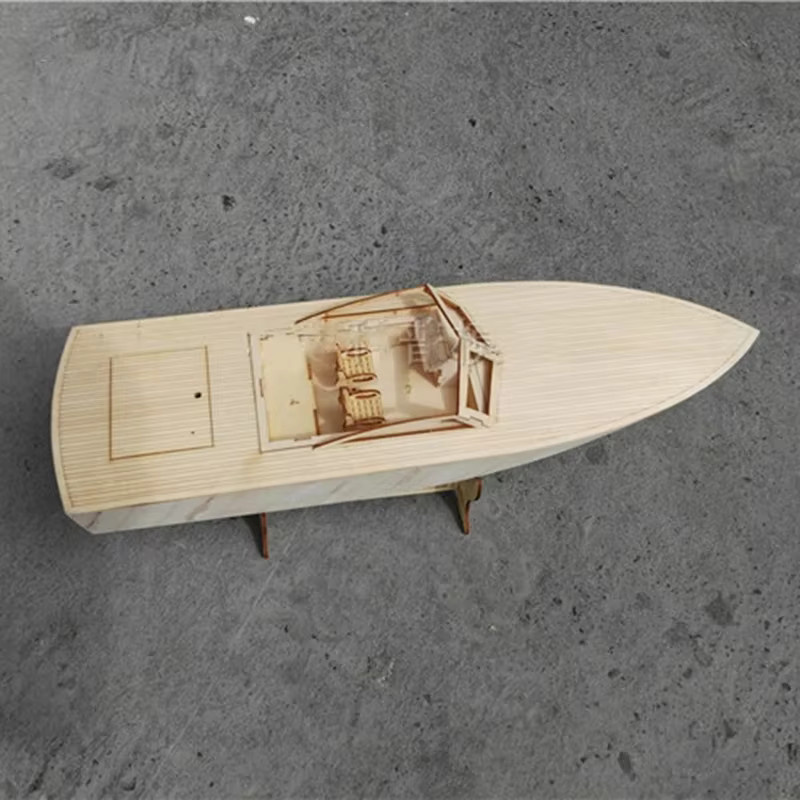goni Fernbedienung Yacht, Holzboot Kit DIY Modell Montagesatz, Holz - Bild 3