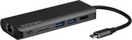 StarTech.com USB-C Multiport Adapter mit SD-Slot, 4K HDMI, USB-A und Gigabit Ethernet als Docking Station für USB-C und Thunderbolt 3 in Schwarz/Grau - Bild 1