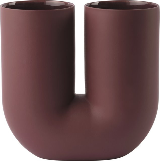 Muuto Kink Vase aus Keramik in Rot - Bild 1