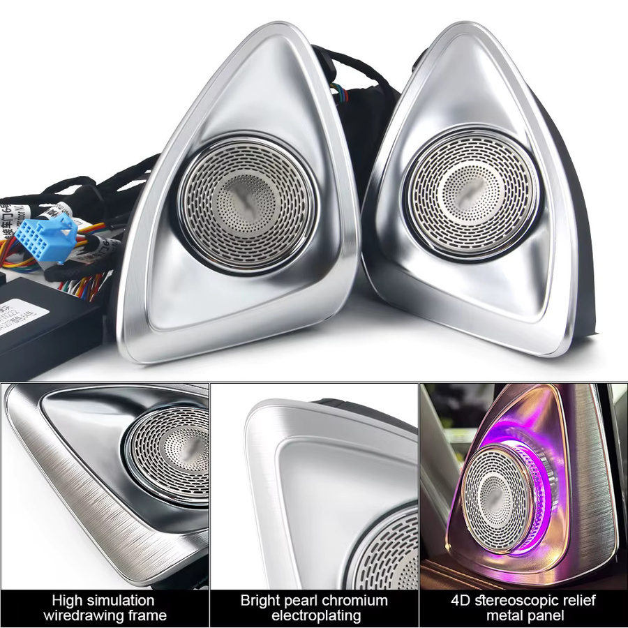 KALADA LED-Ambientebeleuchtung 4D-Hochtöner für Mercedes Benz W205 X253 GLC W213 W222 W223 C/E/S-Klasse zur Nachrüstung - Bild 4