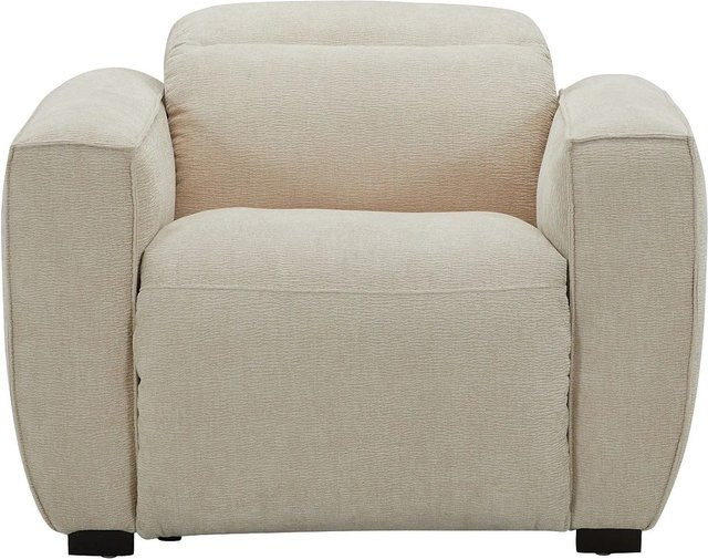 Vente-unique Relaxsessel Lagundi in Beige mit Stoffbezug und Armlehnen, Höhe: 108 cm - Bild 1