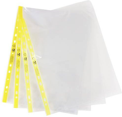 Antistat ESD 105-0007 Transparente DIN A4 Hüllen aus Kunststoff, 100 Stück - Bild 1