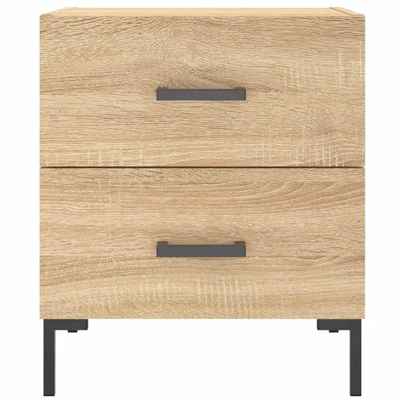Vidaxl Nachttische 2er Set Modern Sonoma-Eiche B/T/H: 40 x 35 x 47,5 cm - Bild 5