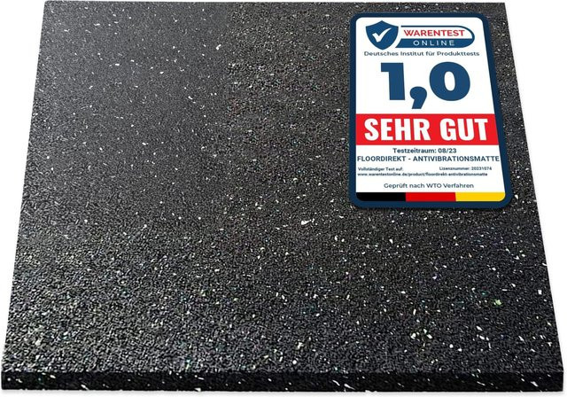Karat Antivibrationsmatte Schallschutzmatte in Schwarz B/B/H: 60 x 60 x 1,97 cm - Bild 1