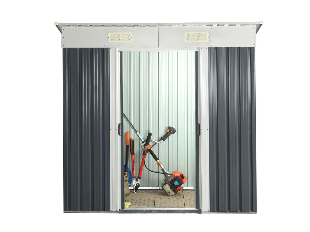 Home Deluxe Geräteschuppen BOHIO aus Metall in Grau oder Anthrazit - Bild 3