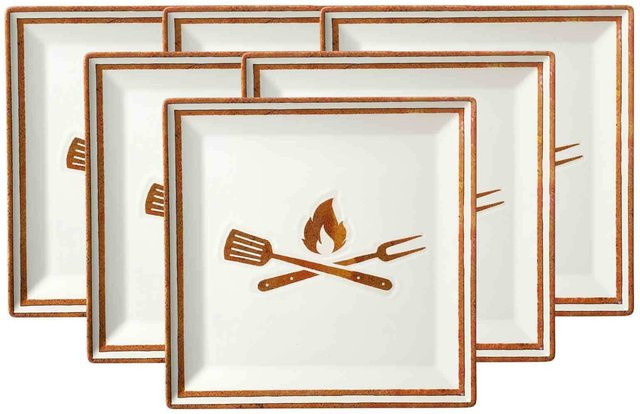 Ritzenhoff & Breker Speiseteller Rusty 6er Set B/B: 26 x 26 cm - Bild 1