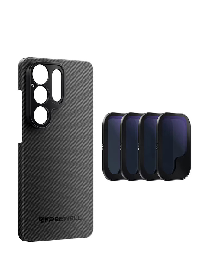 Freewell Filmmaker Kit 17mm Halterung mit Handyhülle und 4er-Pack ND-Filtern für Samsung Galaxy S23/S24/S25/S26 Ultra in Schwarz - Bild 6