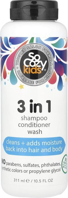SoCozy 3-in-1 Shampoo Conditioner Waschlotion, 311 ml, Kinder - Bild 1
