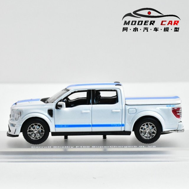 Fine Works TPC F150 Modellauto, 1:64, Druckguss, Weiß - Bild 1
