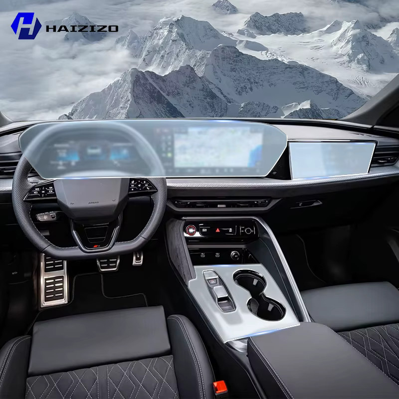 HAIZIZO Schutzfolie für Audi Q5 2025-2026 Mittelkonsole und LCD Display, mattes TPU PPF Refit Set - Bild 2