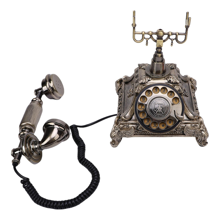 Nensit Audio-Gästebuch-Telefon im Vintage-Retro-Stil mit 32 GB Kapazität für Sprachnachrichten, Farbe: Weiß - Bild 1