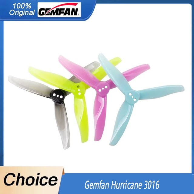 Gemfan Hurricane 3016 3 Zoll Propeller, 3-Blatt, Kunststoff, Bunt / Mehrfarbig - Bild 1