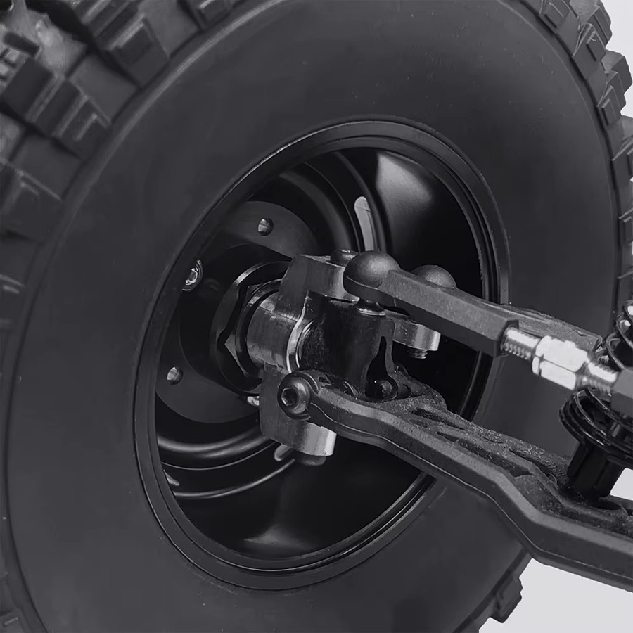 TRINOOD Radsechskantadapter, Big Tire Conversion, 1:16, Metall, Schwarz - Bild 5