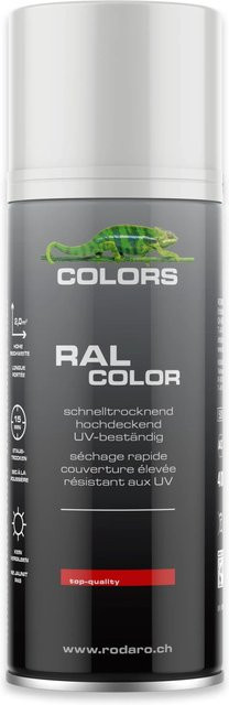 COLORS Sprühlack Weiss Matt für Holz, wetterfest und schnelltrocknend, 400 ml - Bild 1