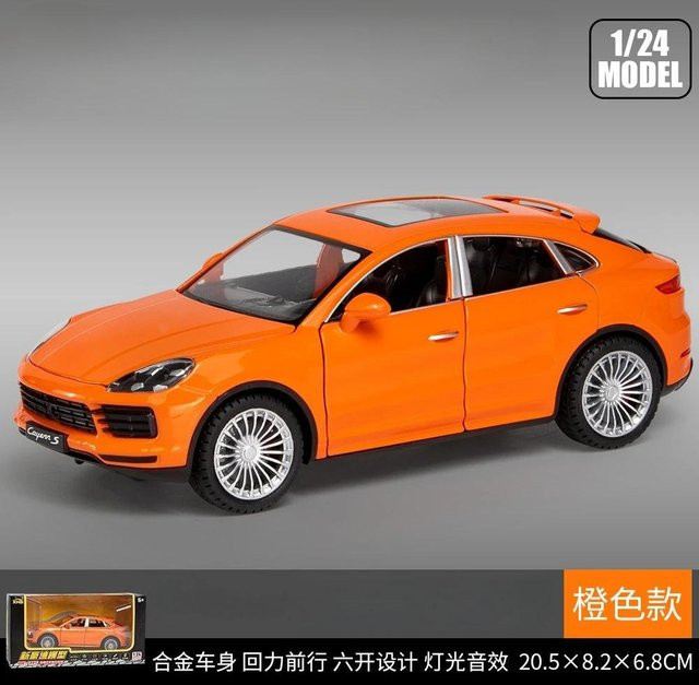 Linyi toy car Cayenne S SUV, Modellauto, 1:24, Metall, Orange, ab 14 Jahren - Bild 1