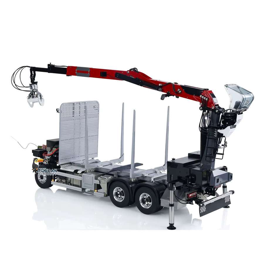 LESU Holztransporter, RC LKW, 1:14, Metall, mit Sound und Licht - Bild 2