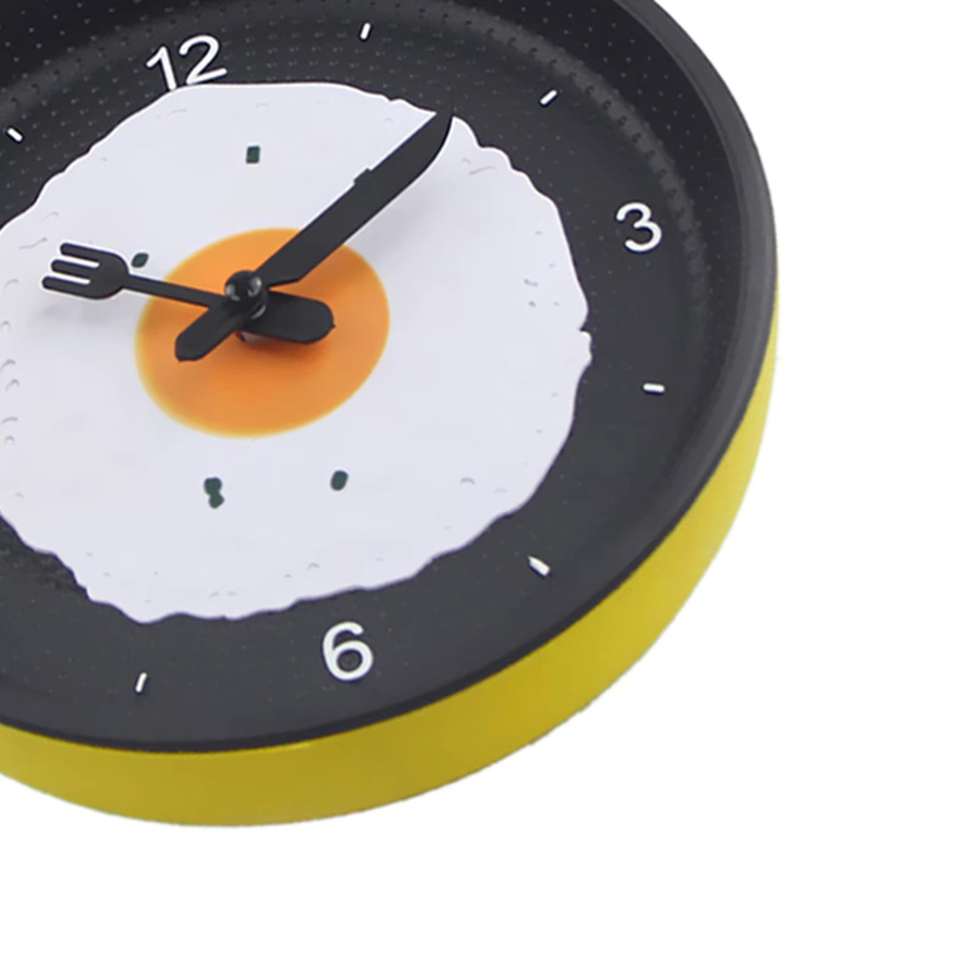 MagiDeal Wanduhr in Spiegelei-Optik, analoge und geräuschlose Uhr in Pink für dein Zuhause und Esszimmer - Bild 4