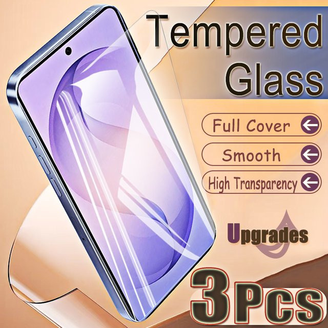 3er-Set gehärtetes Glas Displayfolie für Samsung Galaxy S26 Ultra, transparent, mit Fingerabdruck-Entsperrung und Anti-Explosion-Schutz - Bild 1