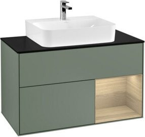 V&B Waschtischunterschrank Finion 100 Wandbeleuchtung in lackierter Ausführung B/T/H: 100 x 50,1 x 50,1 cm - Bild 1