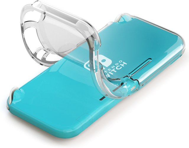 Karbeen Schutzhülle aus transparentem TPU für Nintendo Switch Lite in Türkis - Bild 1