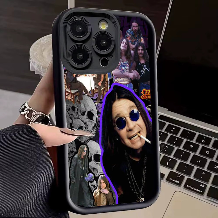Potdemiel Handyhülle Rock Ozzy Osbourne für iPhone 11 bis 17 Pro Max, Silikon-Rückseite, Multicolour - Bild 4