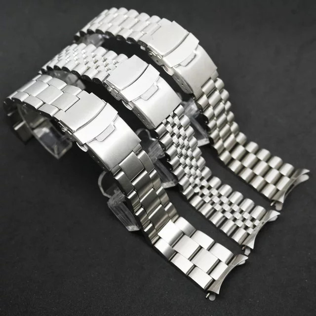 strapfreak Uhrenarmband Edelstahl, Jubilee Faltschließe, 20mm 22mm, Herren - Bild 1