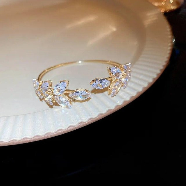 Armband Mango Event, Titan, Gold, Zirkonia, Kristall, Damen - Bild 1