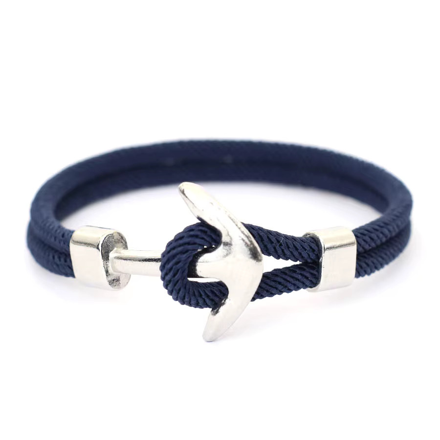Anker-Armband, Edelstahl, Silber, Herren - Bild 2
