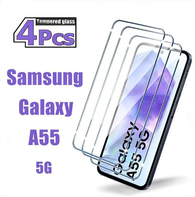 HD Displayschutz aus gehärtetem Glas in Transparent für Samsung Galaxy A56 A36 A26 A16 A57 A35 A34 A33 A55 A54 A53 A52 A17 A15 A07 A06 A05 - Bild 1
