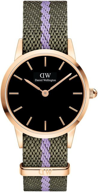 Daniel Wellington Damenuhr Iconic NATO, Quarz, Edelstahl, 28 mm - Bild 1