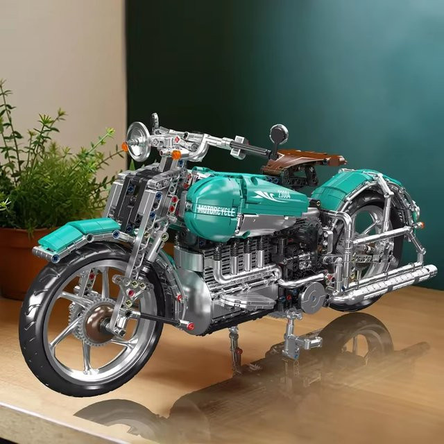 Mould King American Cruise Motorrad, Bausteine, Simulation Modell - Bild 1