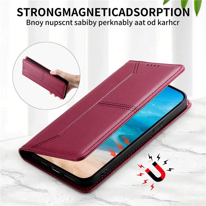 Luxuriöse magnetische Leder-Handyhülle im Wallet-Design für Xiaomi Redmi Note 15 Pro 4G und Note 15 Pro Plus 5G, Farbe: Grün - Bild 2