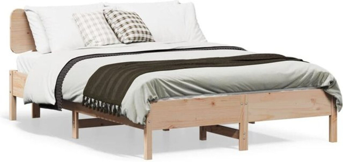 Massivholzbett vidaxl aus Kiefer in Braun, B/T/H: 120 x 200 x 81 cm - Bild 1