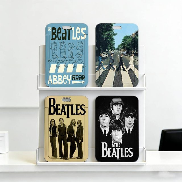 Hot-Band-T-The B-Beatles Premium-Ausweishalter mit Umhängeband aus Kunststoff für Mitarbeiter-Arbeitsausweise und Büro - Bild 1