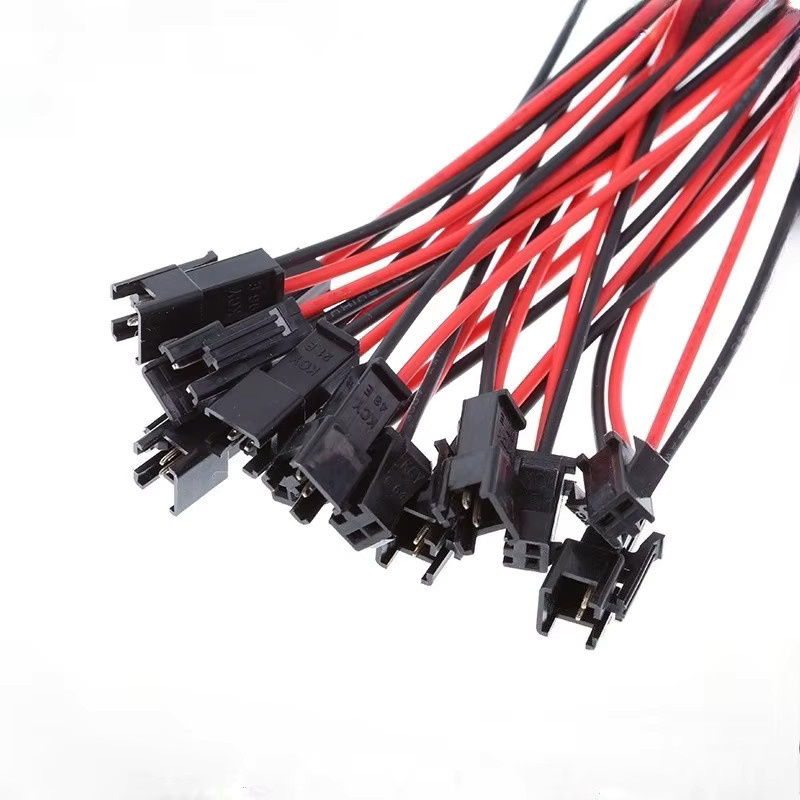 E-SIMPO SM2.54 22AWG Kabel mit 2 bis 12-poligen Steckverbindern Männlich und Weiblich in Schwarz für LED-Streifen und Adapter Kabelbaum - Bild 2