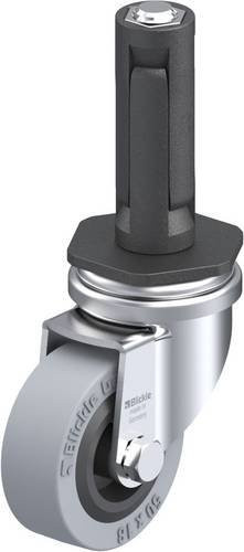 Blickle LRA-VPA 50G-ER02 Lenkrolle in Schwarz und Grau mit 50 mm Rad-Durchmesser und 40 kg Tragfähigkeit - Bild 1