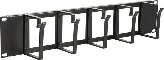 Lanview Kabelorganisator Panel 2U in Schwarz RAO115BL Breite: 48,30 cm - Bild 1
