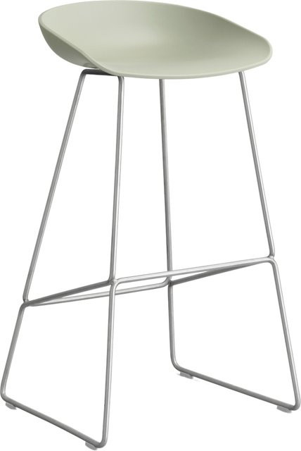 HAY About A Stool AAS 38 Hocker in Grün aus Stahl und Polypropylen - Bild 1