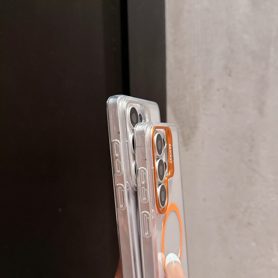 MagSafe Magnetische Schutzhülle für Samsung Galaxy S26 S25 S24 S23 Ultra Plus mit Objektivschutz, Transparent/Blau - Bild 2