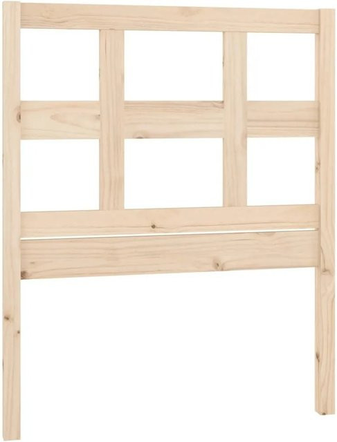 vidaXL Kopfteil aus Massivholz Kiefer in rustikalem Design, B/T/H: 95,5 x 4 x 100 cm - Bild 1