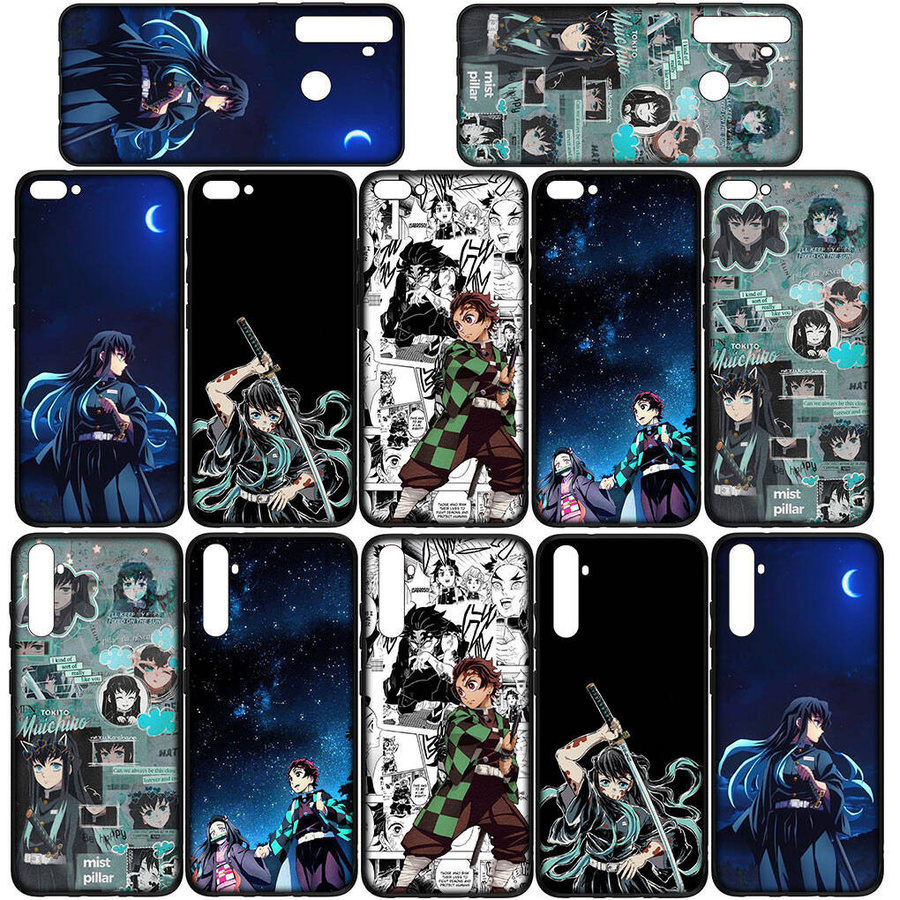 MINISO Handyhülle Nezuko Demon Slayer Design für iPhone, Samsung Galaxy A55 5G, Xiaomi Poco und Redmi Note in Schwarz und Mehrfarbig - Bild 6