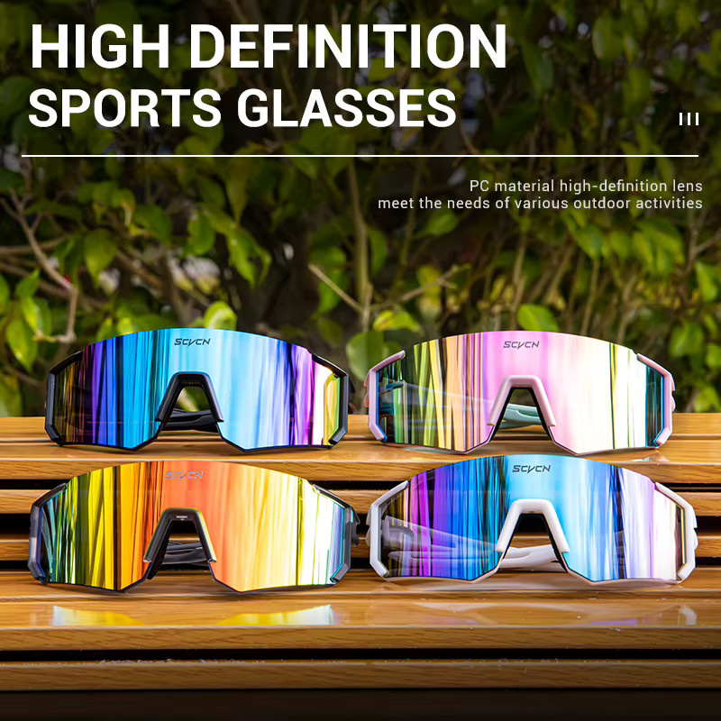 SCVCN Sportsonnenbrille, Vollrand, Multicolor, Unisex, Kunststoff - Bild 4