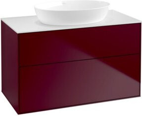 V&B Waschtischunterschrank Finion in Weiß Peony Matt B/T/H: 100 x 50,1 x 60,3 cm - Bild 1