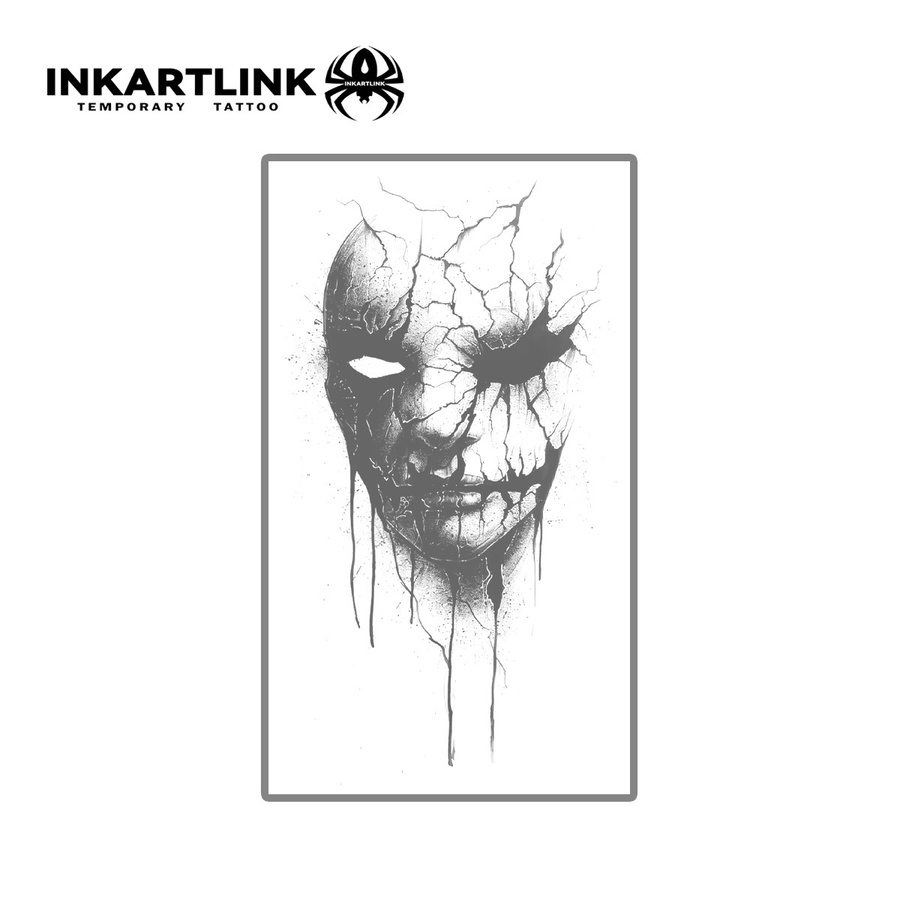 INKARTLINK Broken Face Juice Tattoo Patch, wasserdicht - Bild 3